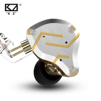 KZ ZS10 Pro złote słuchawki 4BA + 1DD Hybrid 10 sterowników słuchawki douszne HIFI Bass w uchu Monitor słuchawki z redukcją szumów metalowy zestaw słuchawkowy 4